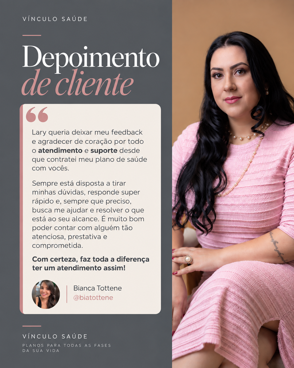 Depoimento de Bianca Tottene